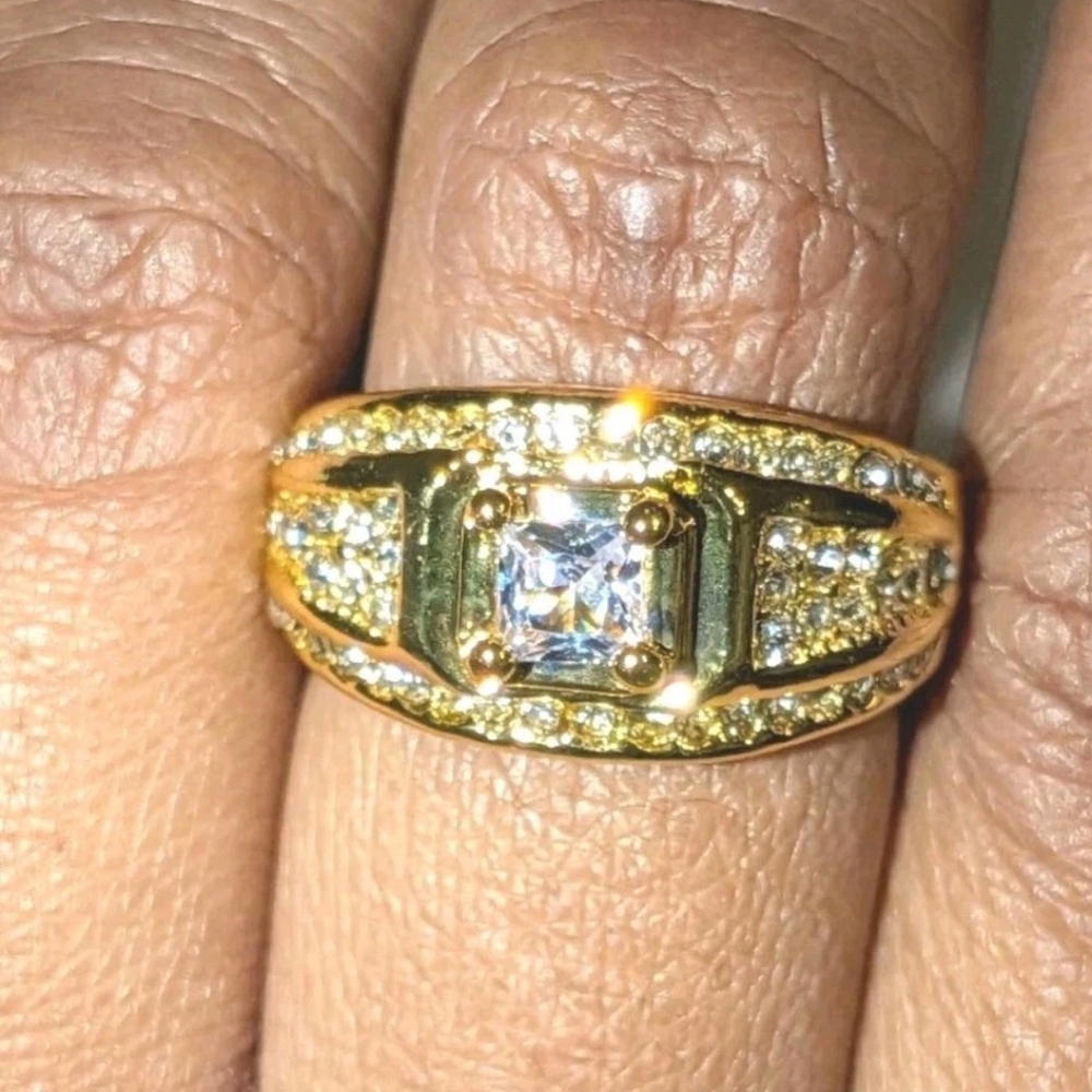 Luxury 2 Ct Micro Pave Lab Created Diamond Wedding Ring For Men Sz 7 - Picture 17 of 17